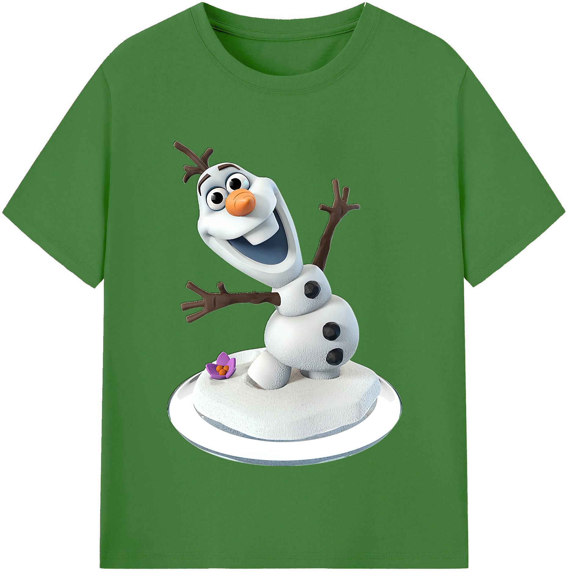 （画像用） アナと雪の女王 アンナ エルサ Frozen Anna Elsa レディースカジュアルプリントTシャツ（綿100％）
